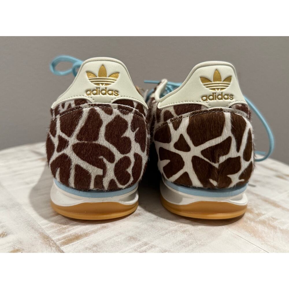 Adidas SL 72 OG Cow Print Crystal Linen Ivory Off White Size 10.5w 9.5m KH8967 - Picture 4 of 9